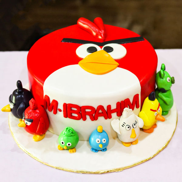 Angry Bird Fondant Cake 2 Kg.